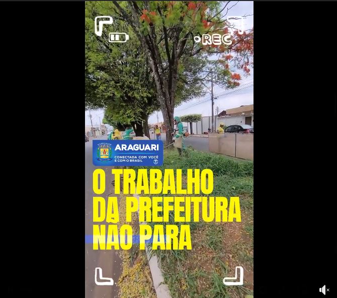 Diariamente a secretaria de Serviços Urbanos trabalha nas ruas da cidade, efetuando poda, capina e retirada da vegetação descartada em ruas, praças e canteiros.