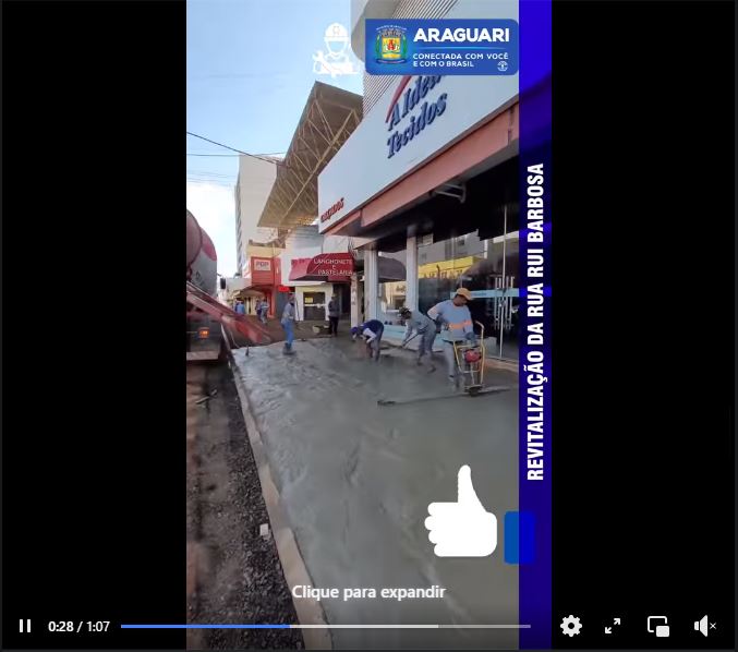 As obras da rua Rui Barbosa continuam a todo vapor!