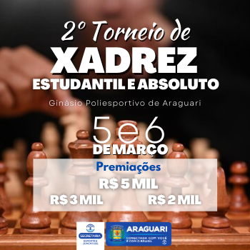 Câmara realiza Torneio Aberto de Xadrez