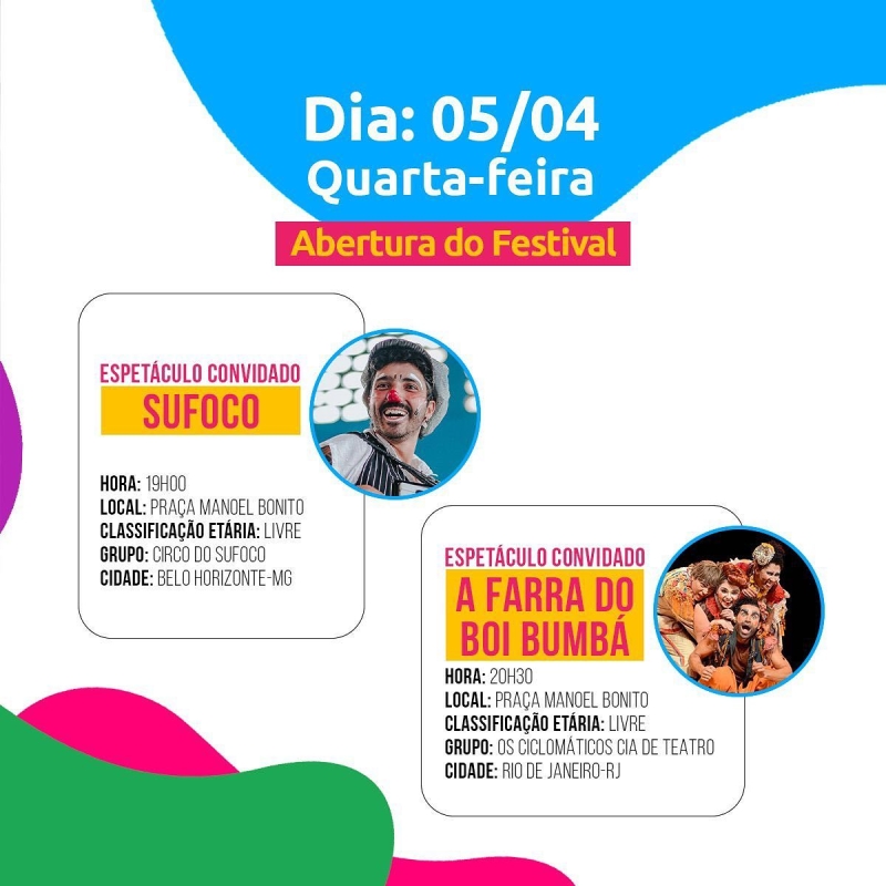 Programação Completa do FESTA - Festival de Teatro de Araguari | @festaraguari do @gruposoldeteatro
