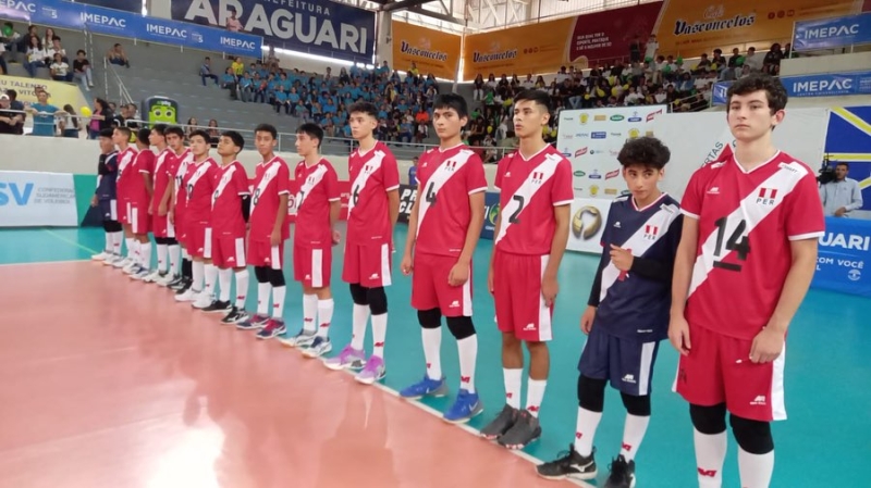 Brasil vence o Peru na Abertura do Campeonato Sul-Americano de Vôlei de Seleções Masculino Sub-17 com Ginásio lotado