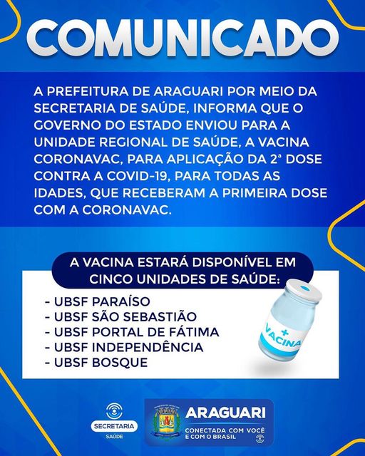 Prefeitura Municipal de Araguari: Comunicado