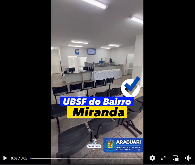 UBSF do Bairro Miranda é reinaugurada após reforma em toda sua estrutura