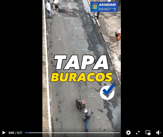 Mesmo com a constante manutenção das vias será necessário efetuar o trabalho devido às fortes chuvas