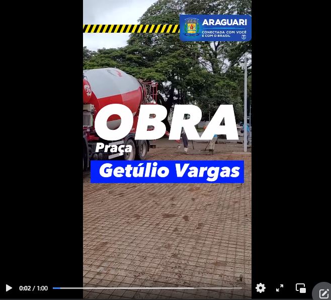 Praça Getúlio Vargas – Mais de R$ 4 milhões de investimento