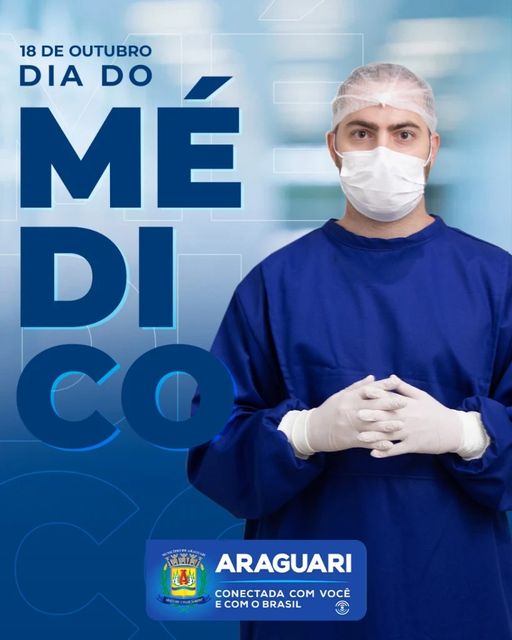 A prefeitura de Araguari parabeniza a todos aqueles que dedicam, sem medir esforços, suas vidas pra salvar e cuidar.  Parabéns aos nossos Guardiões da Saúde!