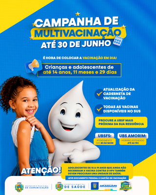 💉 Proteção em dia é mais saúde para nossas crianças e adolescentes!